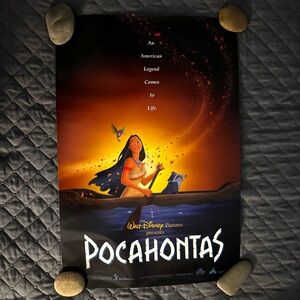 Disney Pocahontas Original 27x18.25 Promotional Movie Poster